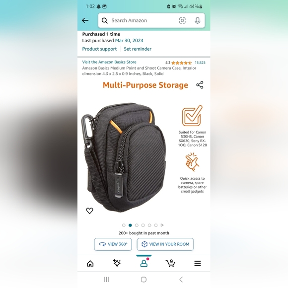 Medium Point and Shoot camera case - Picture 2 of 7